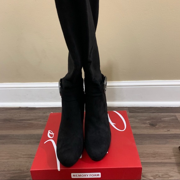 Impo Black Obia High Heel Dress Boots With Buckle Size 9.5 Women’s Boots - Picture 6 of 14